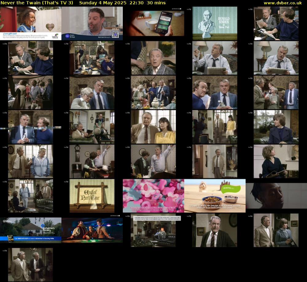 Never the Twain (That's TV 3) Sunday 4 May 2025 22:30 - 23:00