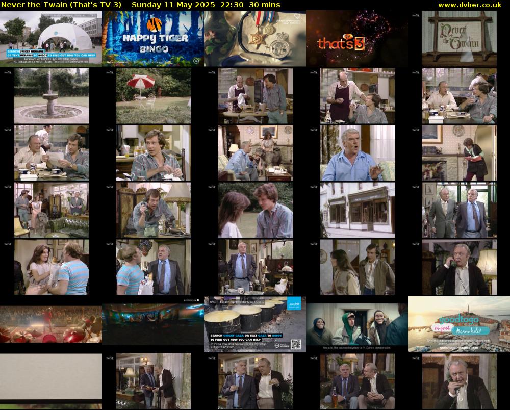 Never the Twain (That's TV 3) Sunday 11 May 2025 22:30 - 23:00
