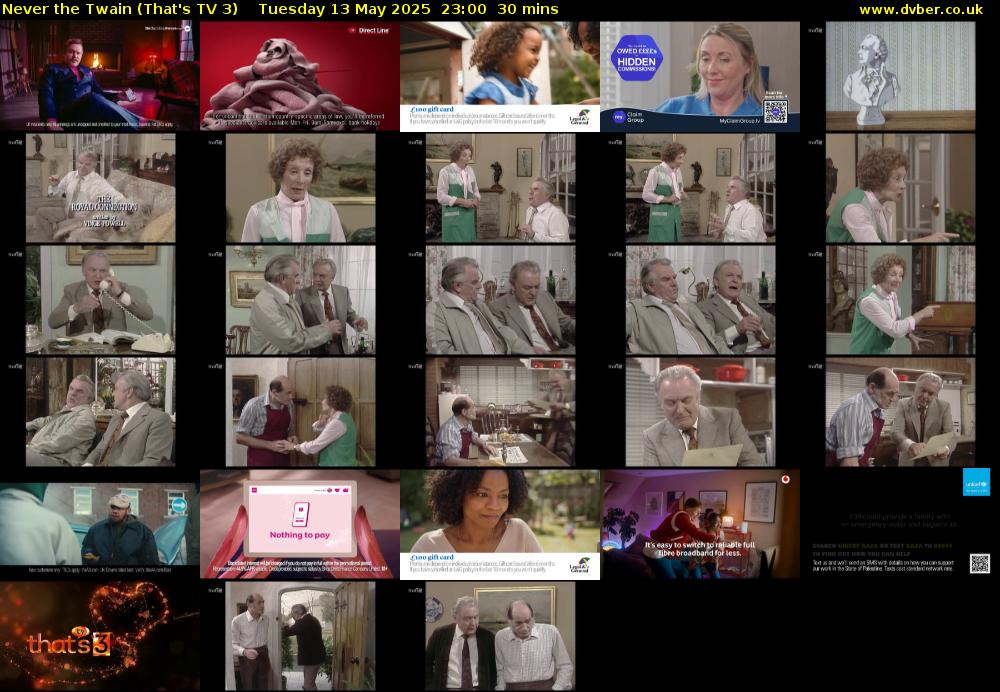 Never the Twain (That's TV 3) Tuesday 13 May 2025 23:00 - 23:30
