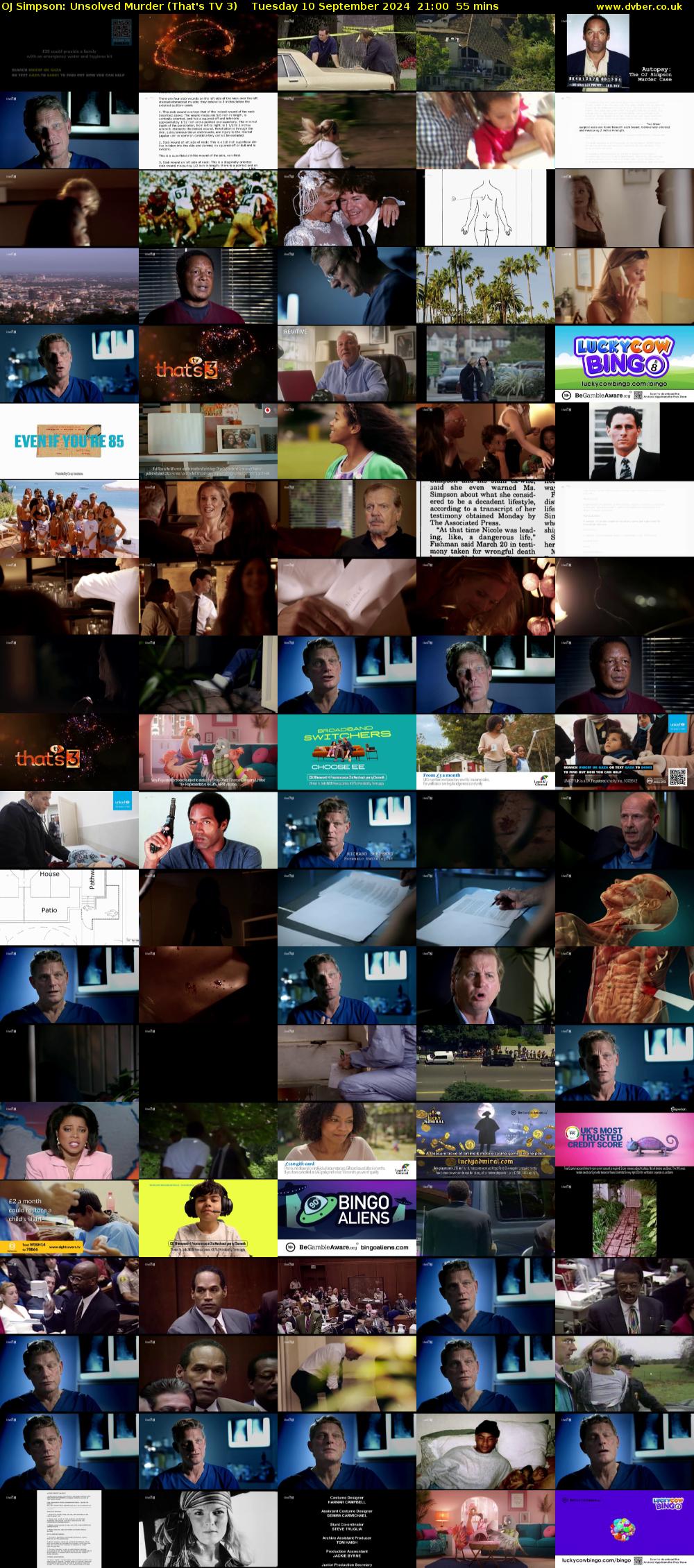 OJ Simpson: Unsolved Murder (That's TV 3) Tuesday 10 September 2024 21:00 - 21:55