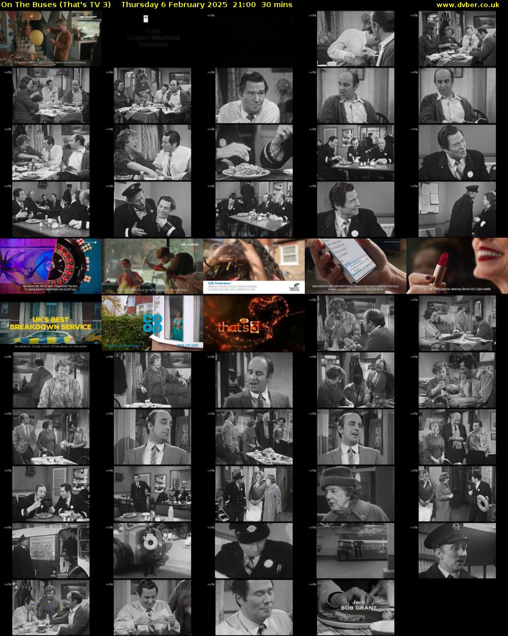 On The Buses (That's TV 3) Thursday 6 February 2025 21:00 - 21:30