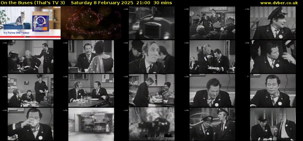 On The Buses (That's TV 3) Saturday 8 February 2025 21:00 - 21:30