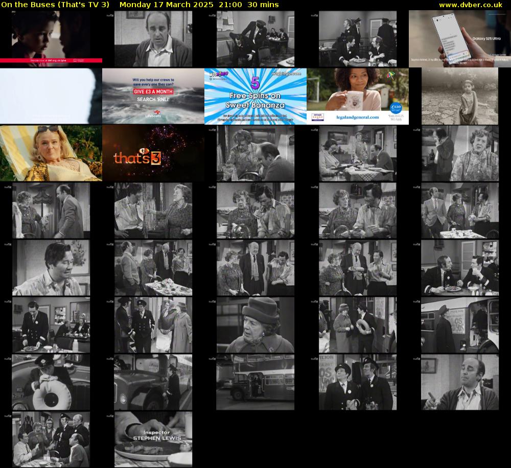 On The Buses (That's TV 3) Monday 17 March 2025 21:00 - 21:30