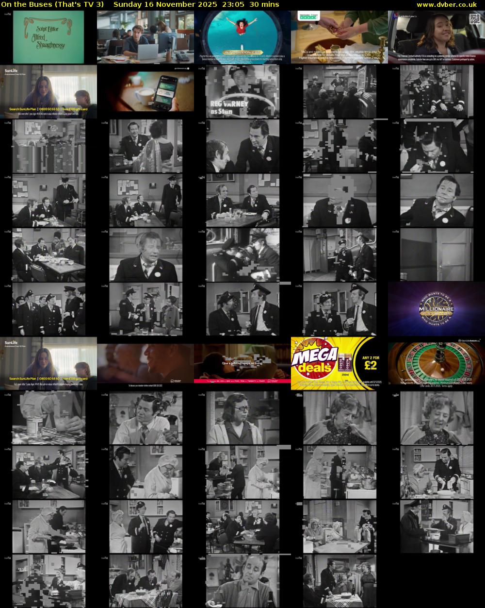 On The Buses (That's TV 3) Sunday 16 November 2025 23:05 - 23:35