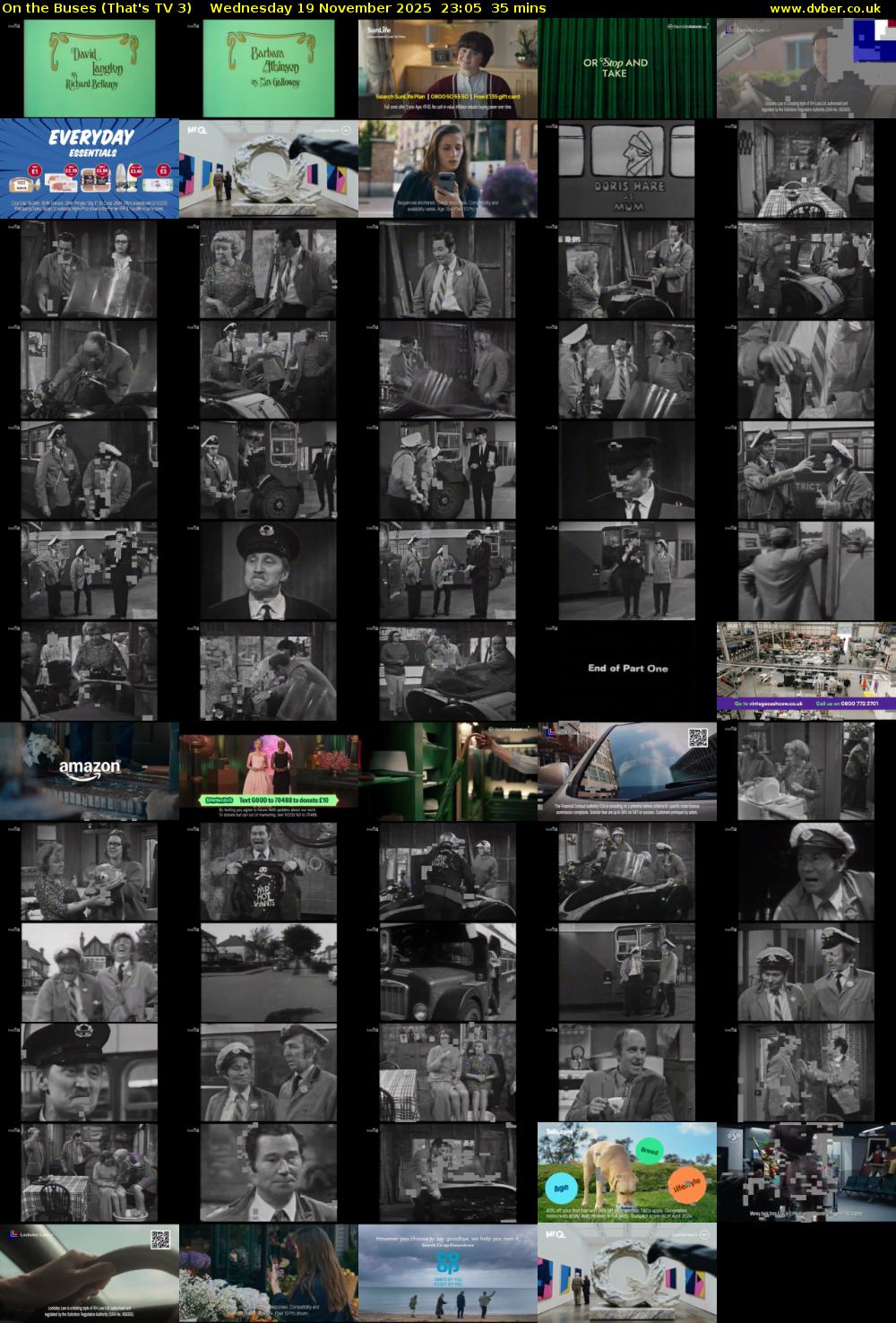 On The Buses (That's TV 3) Wednesday 19 November 2025 23:05 - 23:40