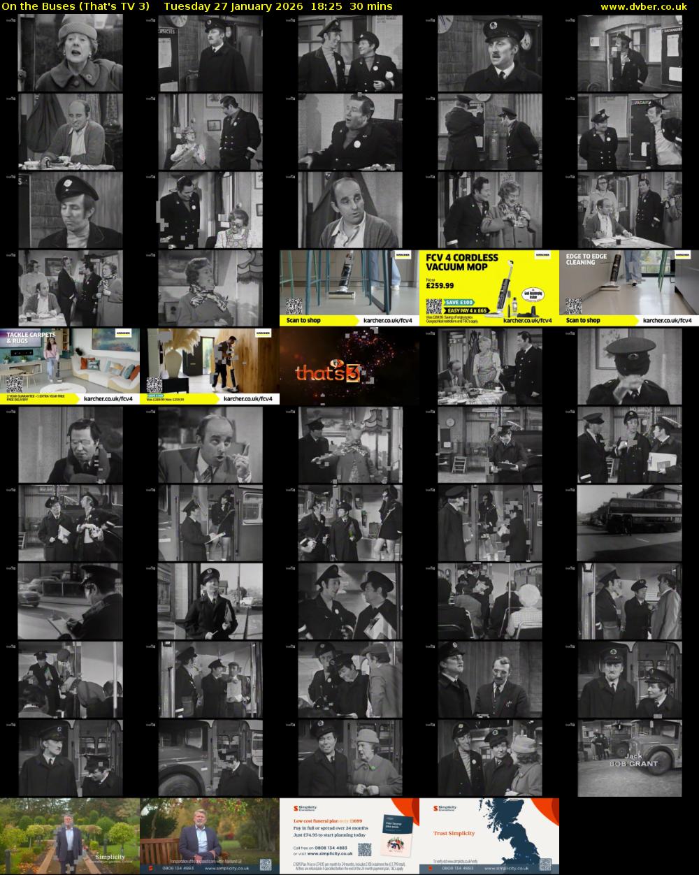 On The Buses (That's TV 3) Tuesday 27 January 2026 18:25 - 18:55