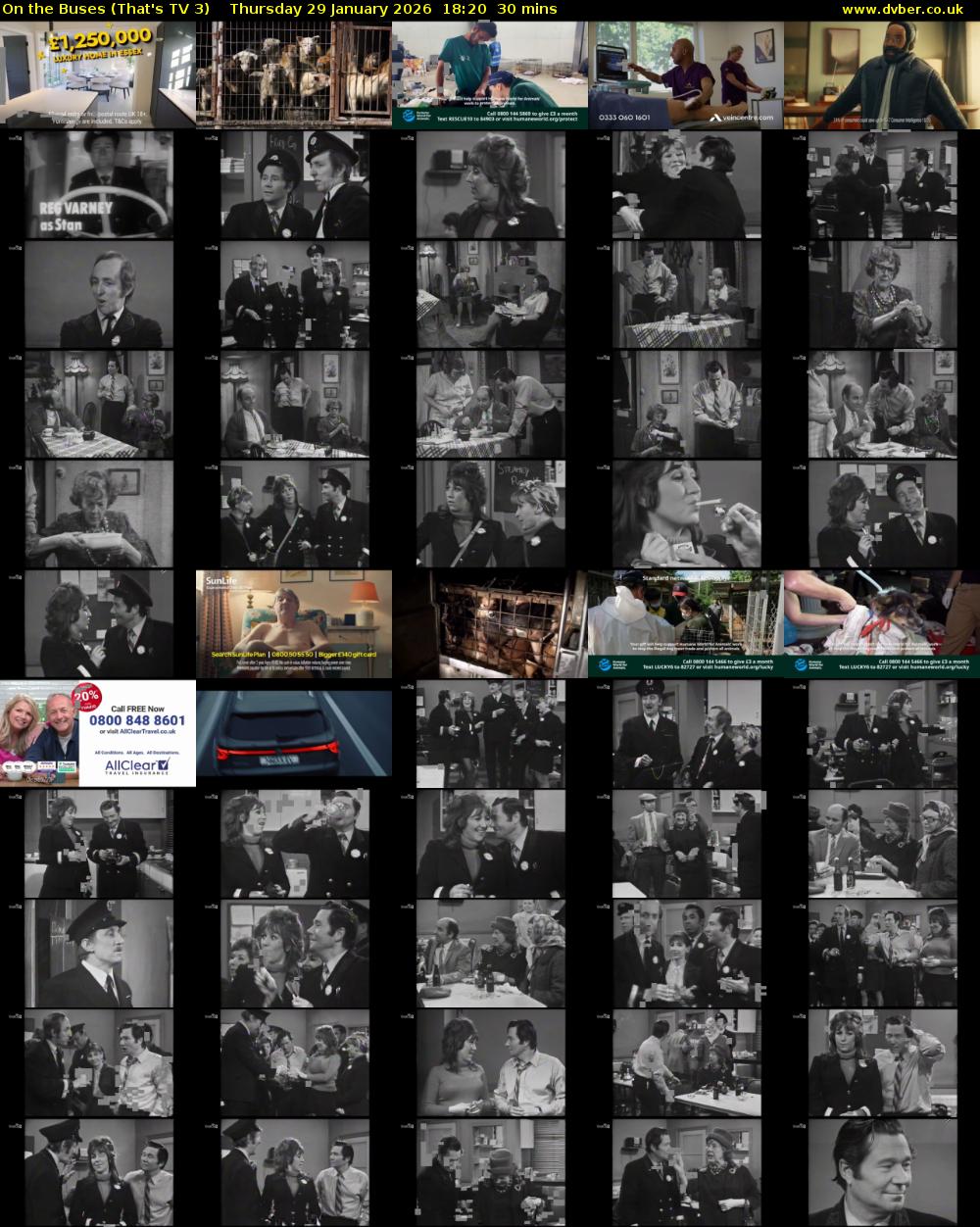 On The Buses (That's TV 3) Thursday 29 January 2026 18:20 - 18:50