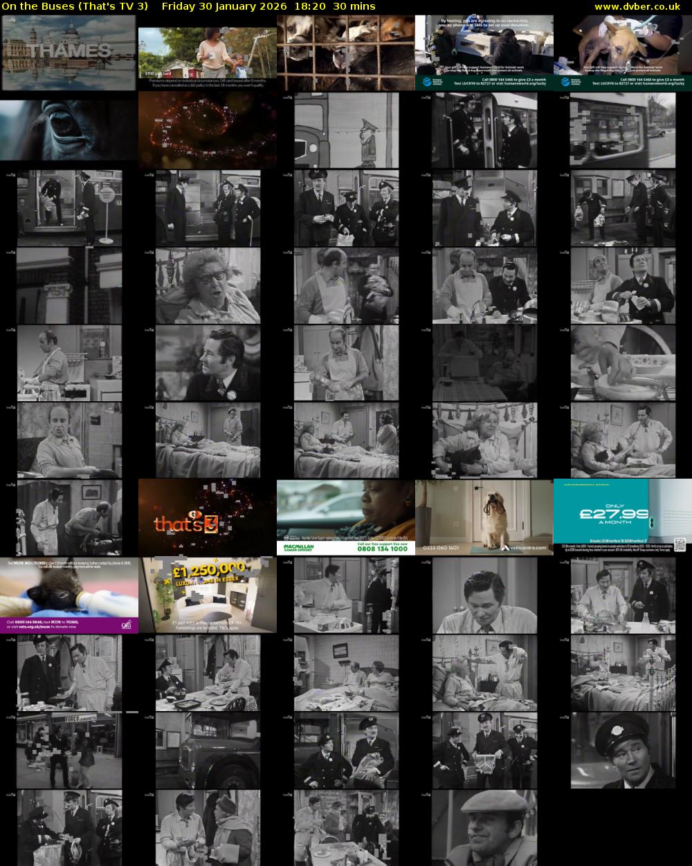 On The Buses (That's TV 3) Friday 30 January 2026 18:20 - 18:50