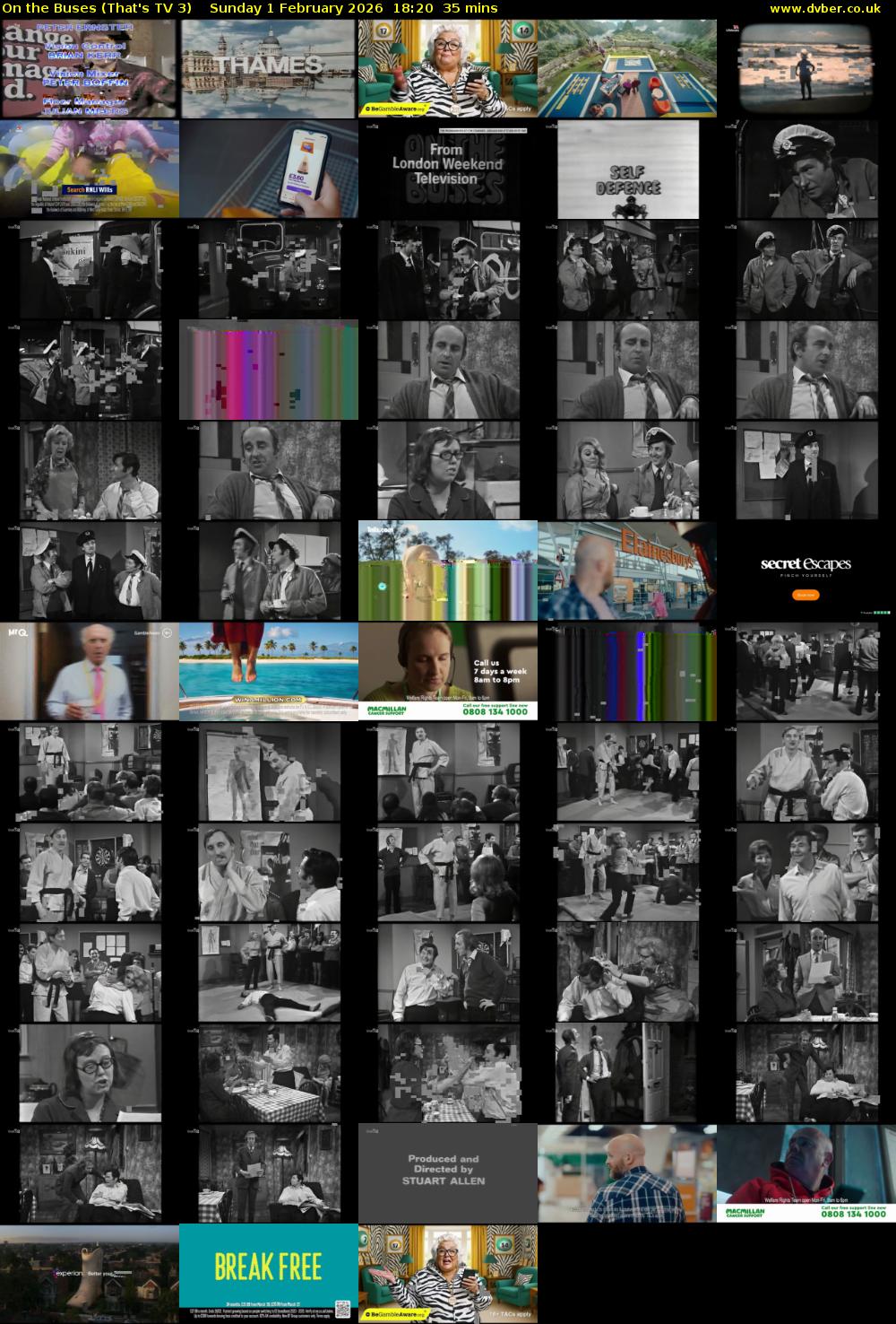 On The Buses (That's TV 3) Sunday 1 February 2026 18:20 - 18:55