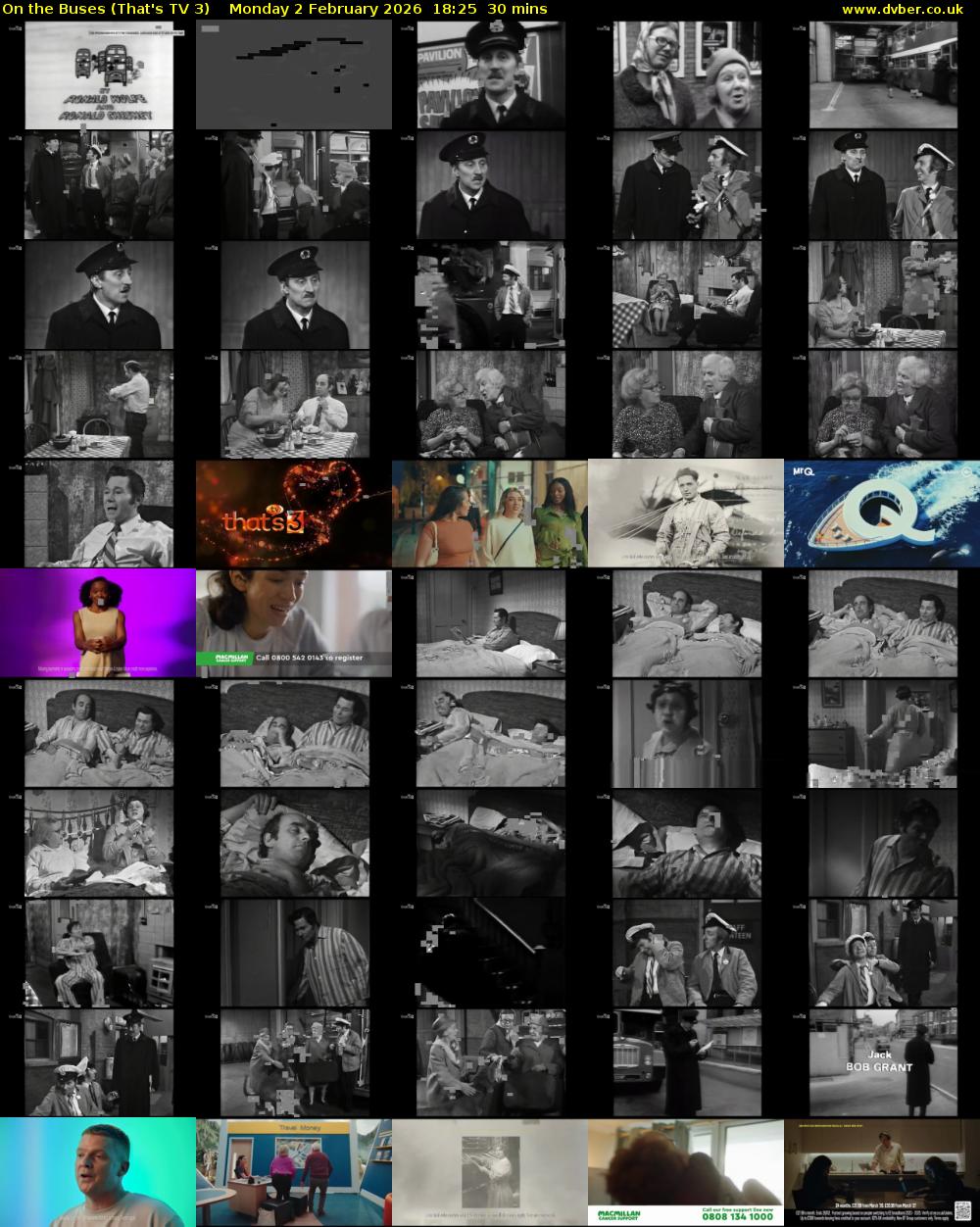 On The Buses (That's TV 3) Monday 2 February 2026 18:25 - 18:55