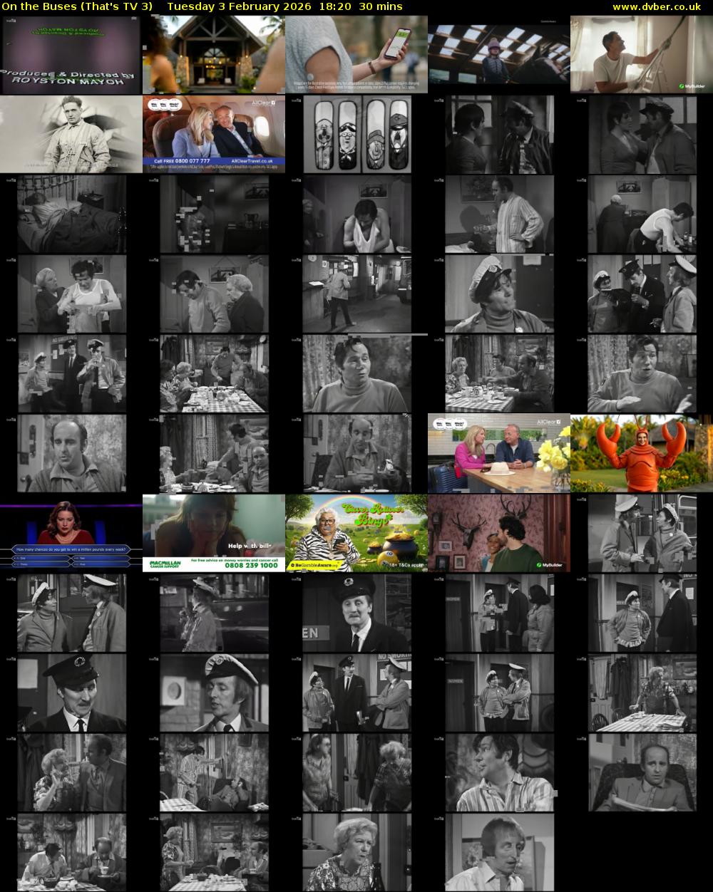 On The Buses (That's TV 3) Tuesday 3 February 2026 18:20 - 18:50