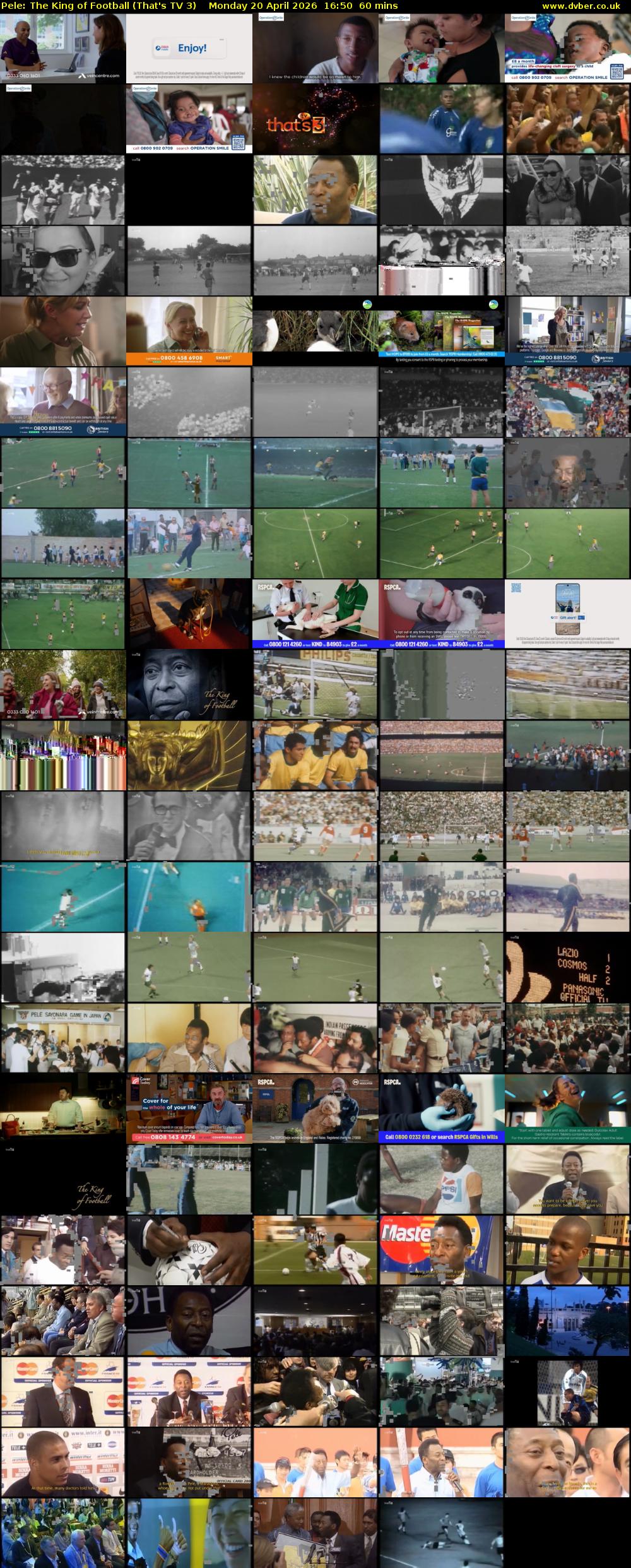 Pele: The King of Football (That's TV 3) Monday 20 April 2026 16:50 - 17:50