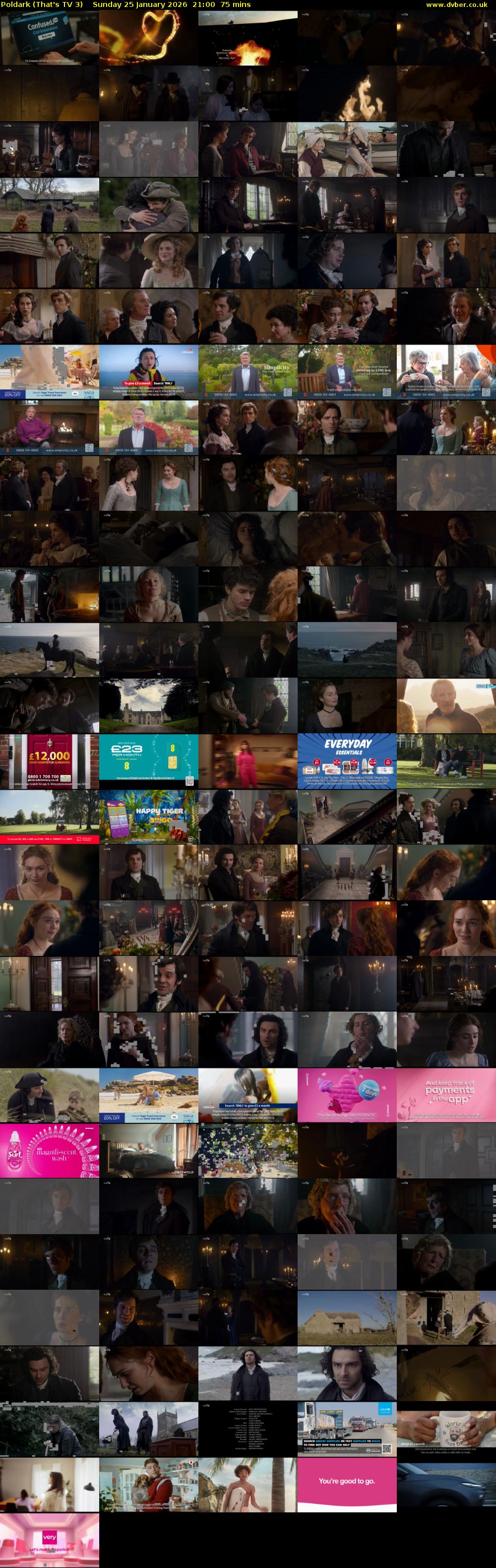 Poldark (That's TV 3) Sunday 25 January 2026 21:00 - 22:15