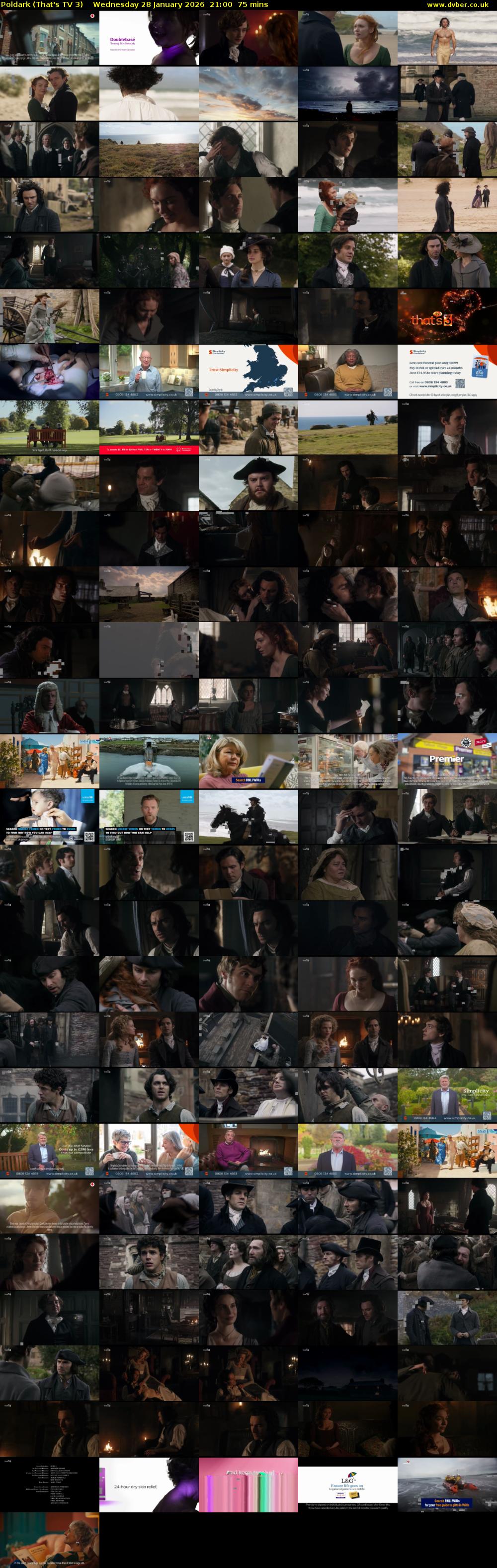 Poldark (That's TV 3) Wednesday 28 January 2026 21:00 - 22:15