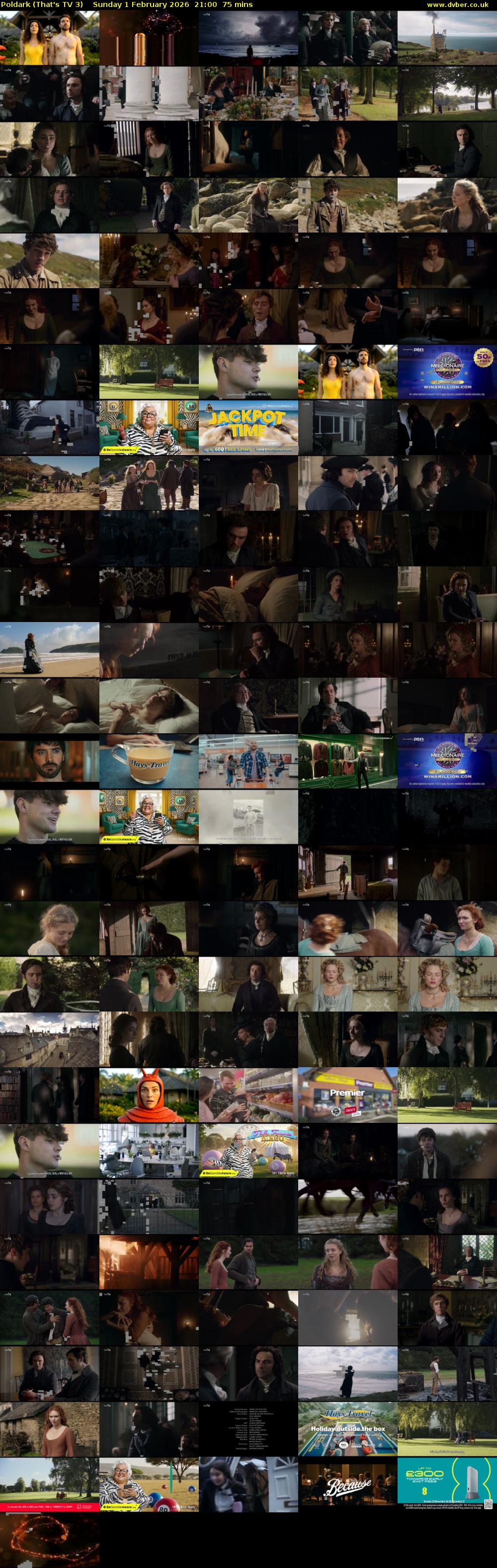Poldark (That's TV 3) Sunday 1 February 2026 21:00 - 22:15