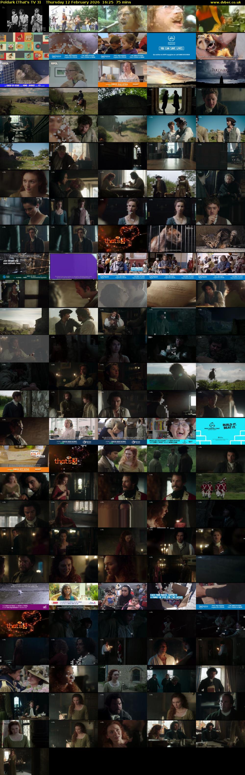 Poldark (That's TV 3) Thursday 12 February 2026 16:25 - 17:40