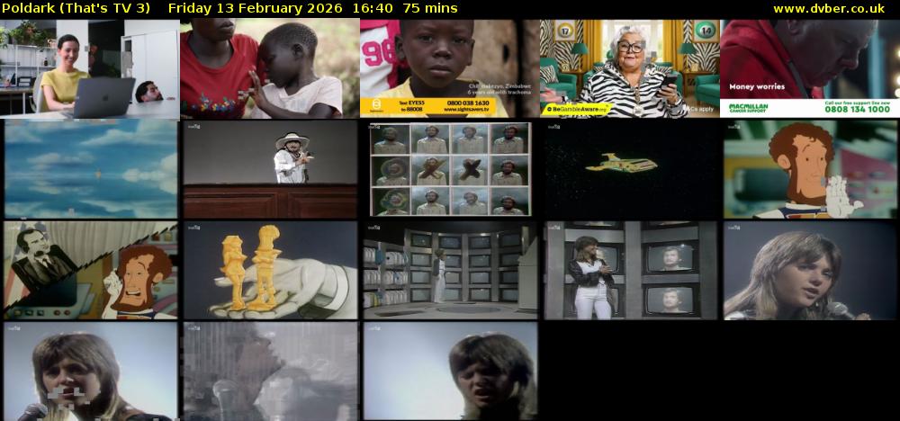 Poldark (That's TV 3) Friday 13 February 2026 16:40 - 17:55