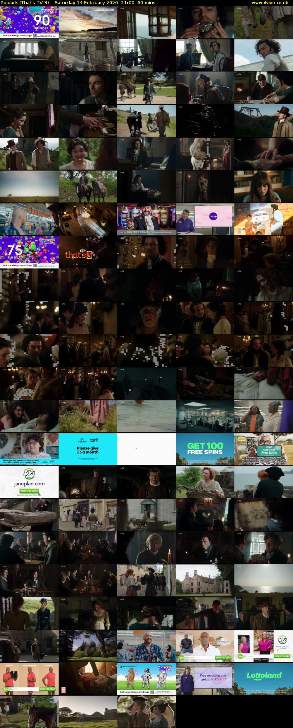 Poldark (That's TV 3) Saturday 14 February 2026 21:00 - 22:00