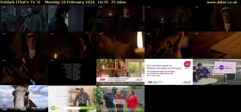 Poldark (That's TV 3) Monday 16 February 2026 16:35 - 17:50