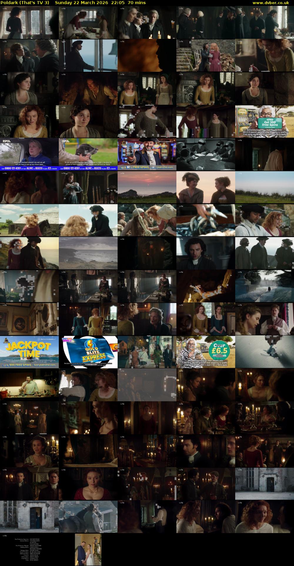 Poldark (That's TV 3) Sunday 22 March 2026 22:05 - 23:15