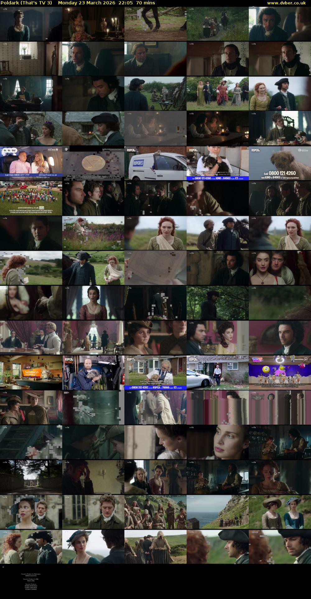 Poldark (That's TV 3) Monday 23 March 2026 22:05 - 23:15
