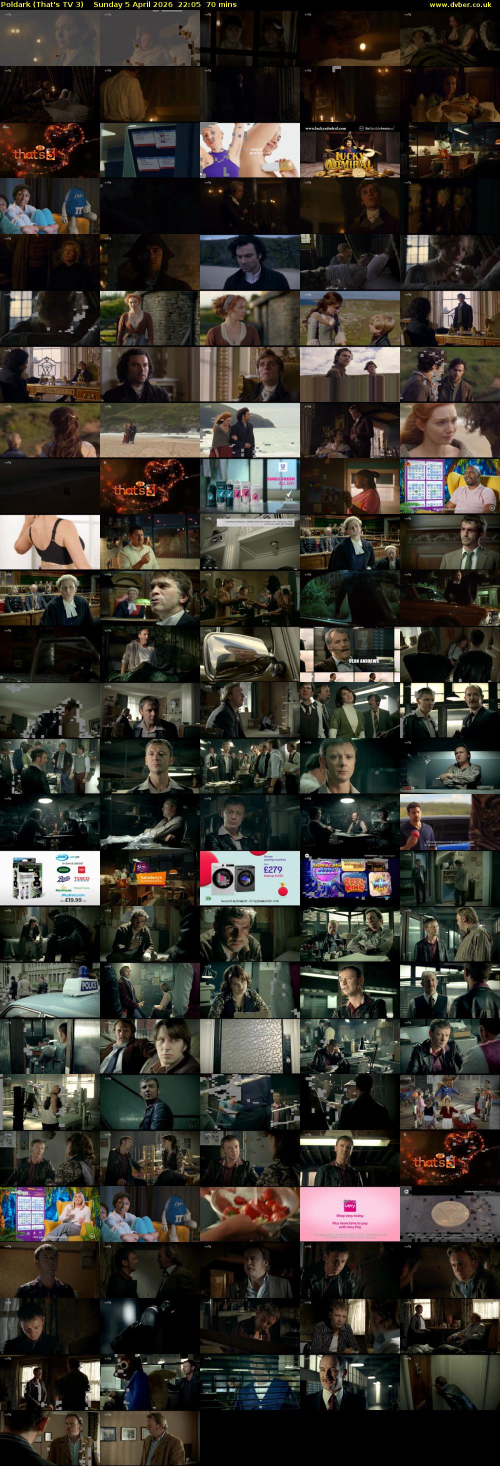 Poldark (That's TV 3) Sunday 5 April 2026 22:05 - 23:15