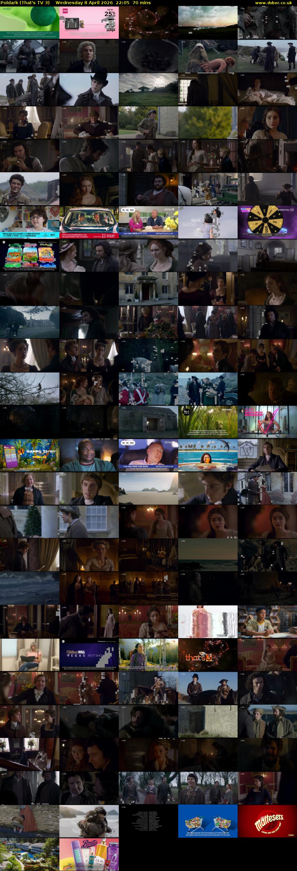 Poldark (That's TV 3) Wednesday 8 April 2026 22:05 - 23:15