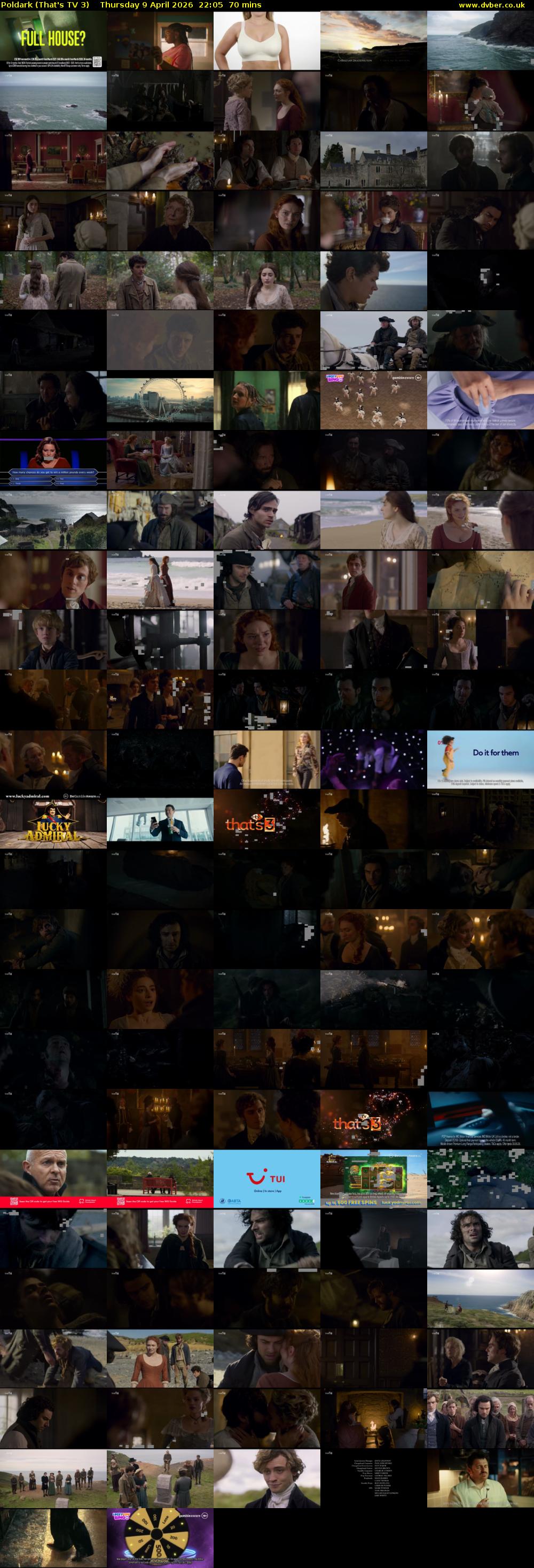 Poldark (That's TV 3) Thursday 9 April 2026 22:05 - 23:15