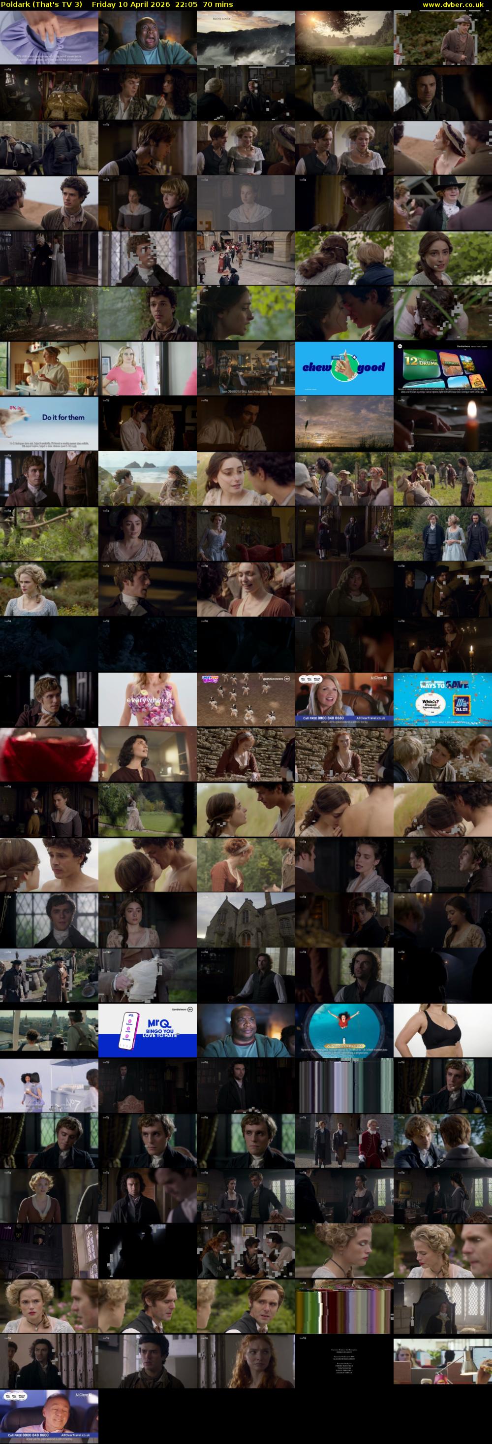 Poldark (That's TV 3) Friday 10 April 2026 22:05 - 23:15
