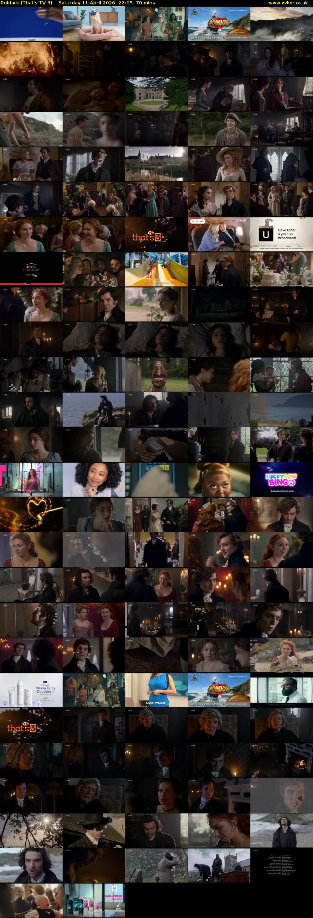 Poldark (That's TV 3) Saturday 11 April 2026 22:05 - 23:15