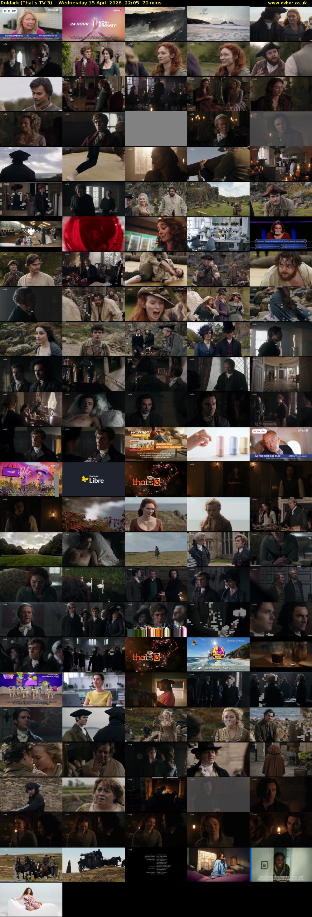 Poldark (That's TV 3) Wednesday 15 April 2026 22:05 - 23:15