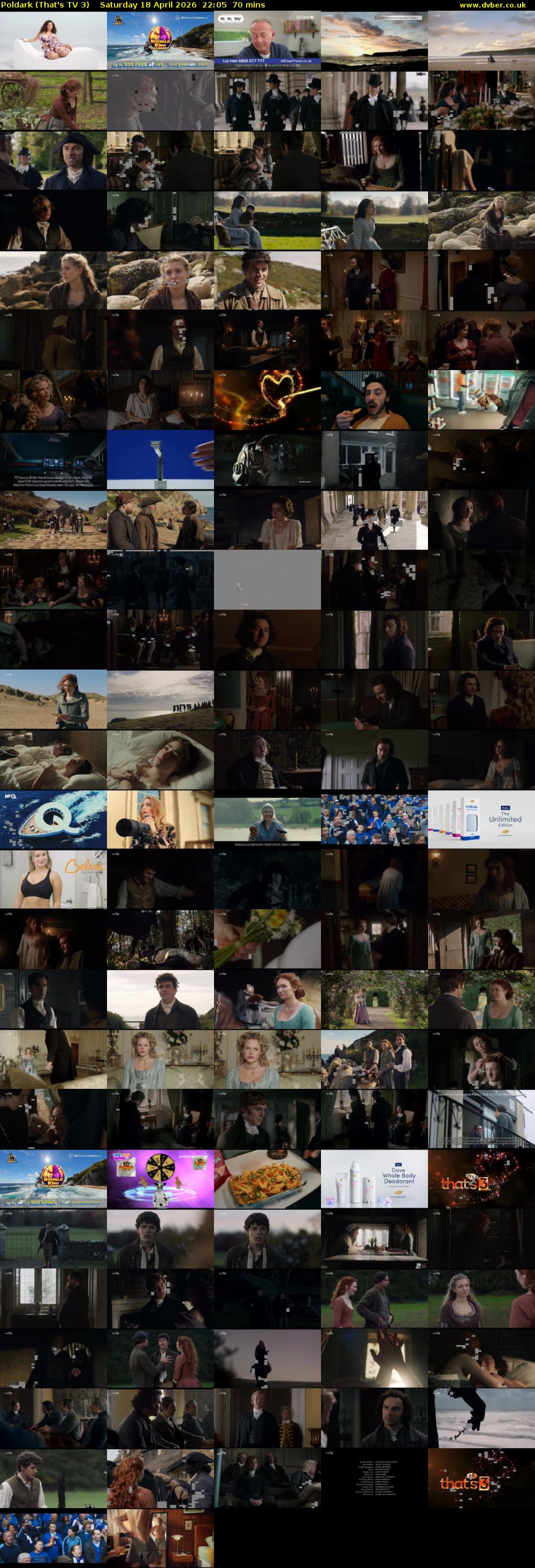 Poldark (That's TV 3) Saturday 18 April 2026 22:05 - 23:15