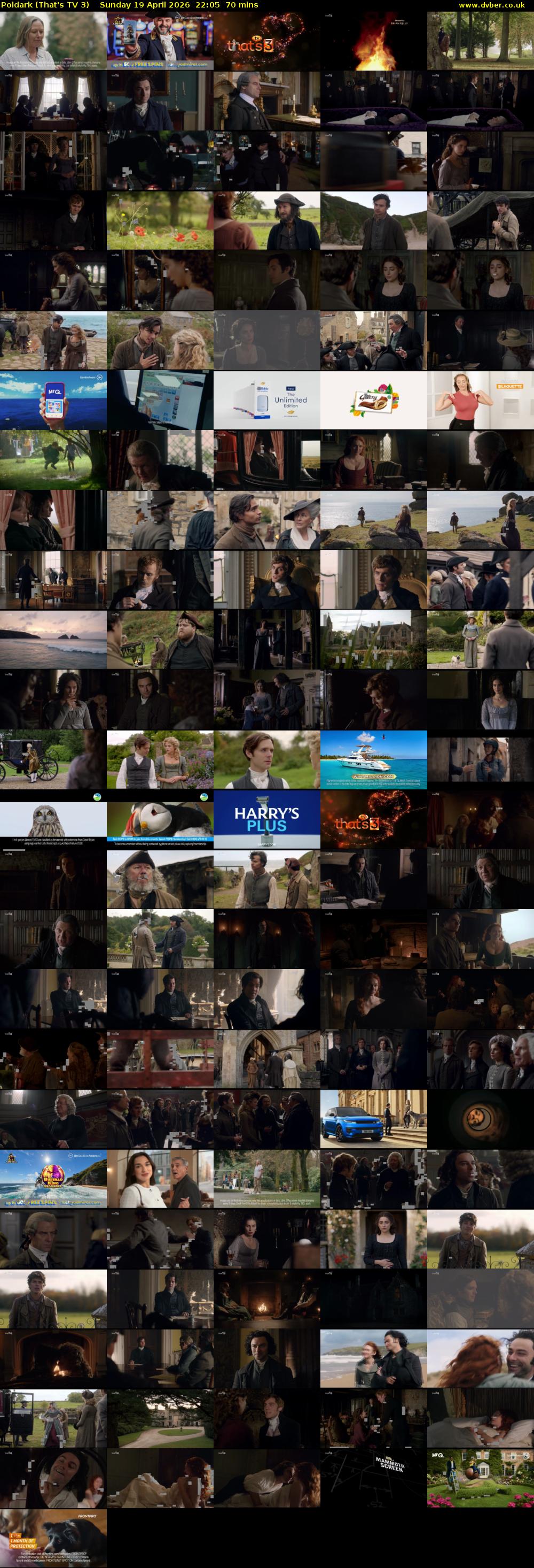 Poldark (That's TV 3) Sunday 19 April 2026 22:05 - 23:15