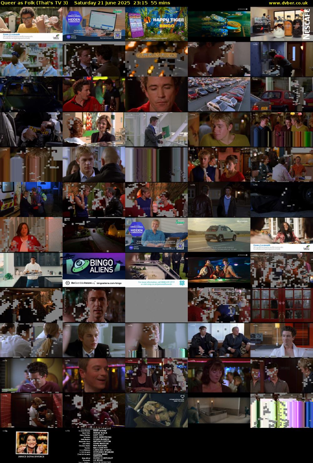 Queer as Folk (That's TV 3) Saturday 21 June 2025 23:15 - 00:10