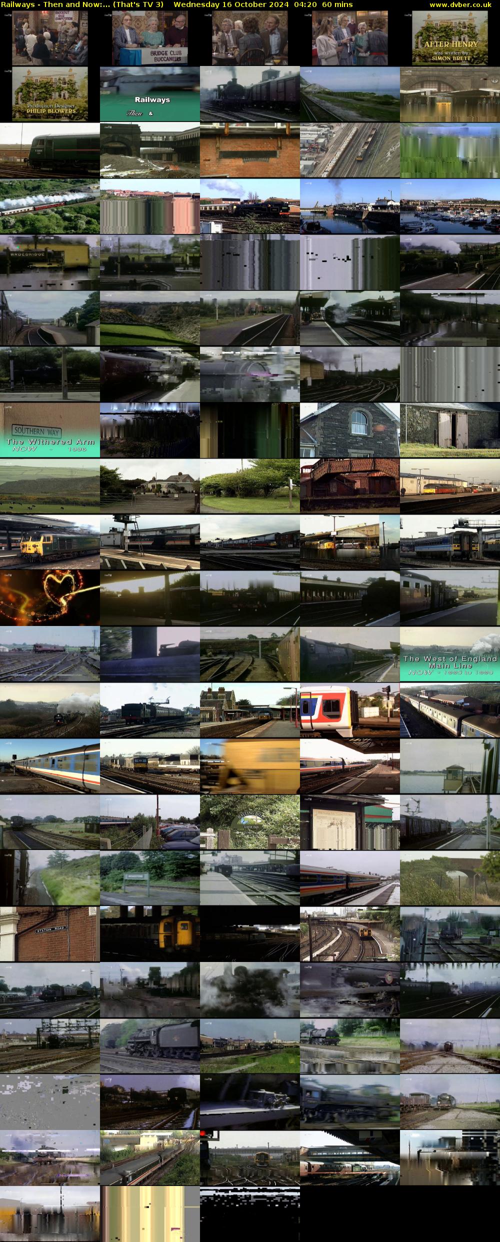 Railways - Then and Now:... (That's TV 3) Wednesday 16 October 2024 04:20 - 05:20