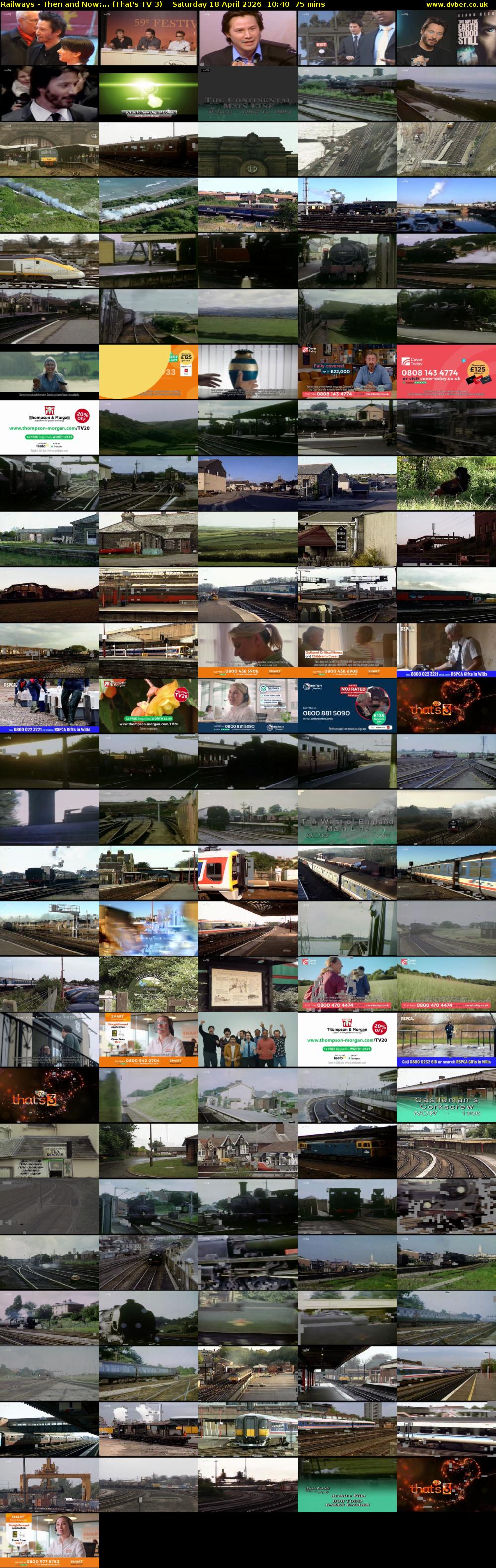 Railways - Then and Now:... (That's TV 3) Saturday 18 April 2026 10:40 - 11:55