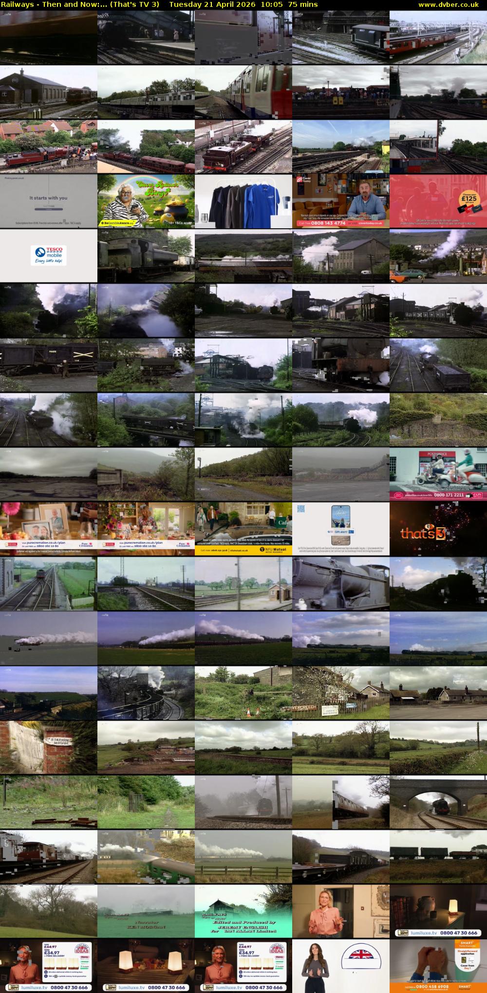 Railways - Then and Now:... (That's TV 3) Tuesday 21 April 2026 10:05 - 11:20