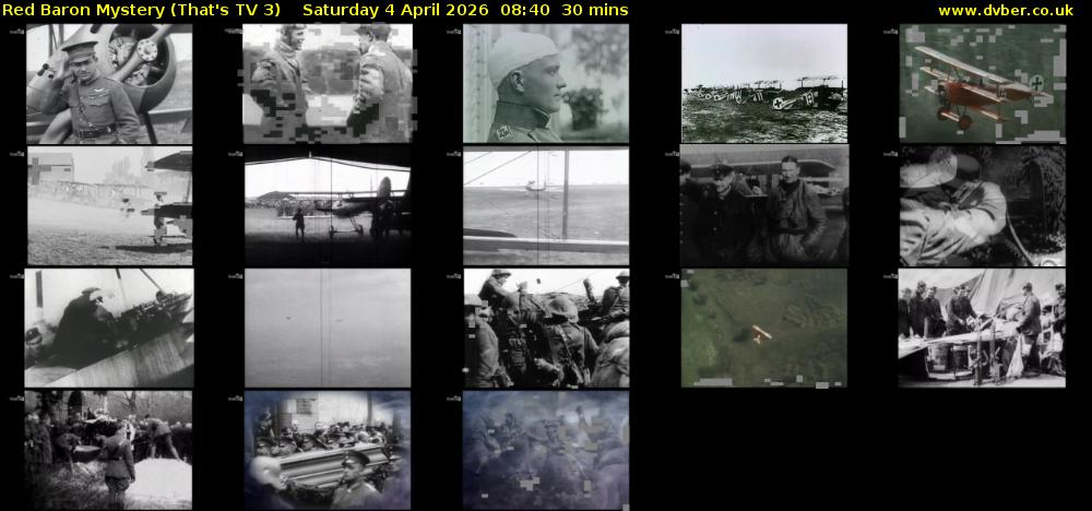 Red Baron Mystery (That's TV 3) Saturday 4 April 2026 08:40 - 09:10