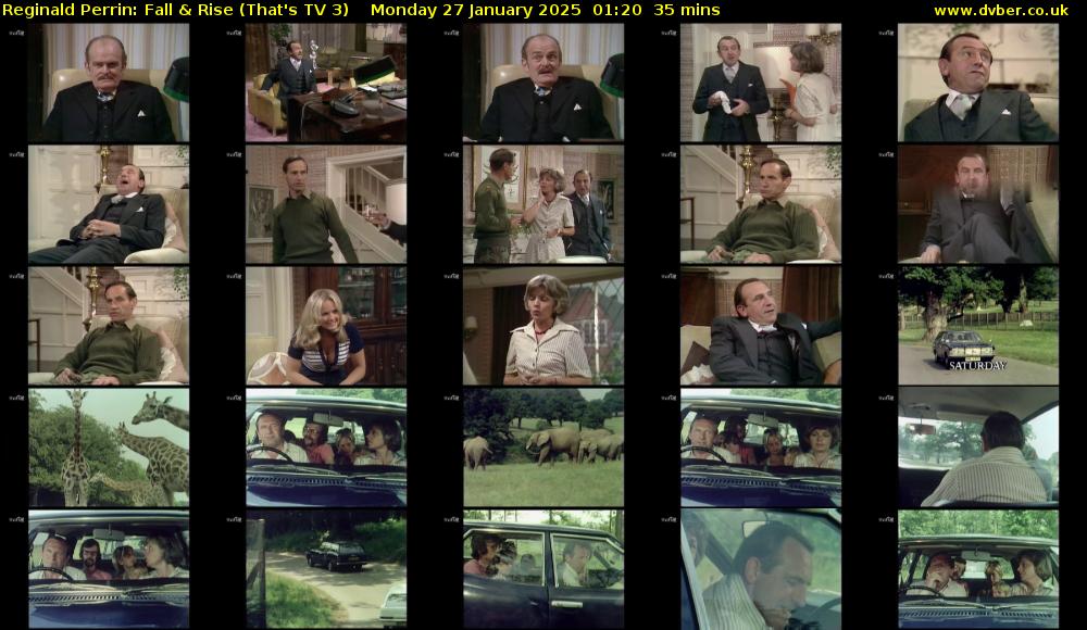 Reginald Perrin: Fall & Rise (That's TV 3) Monday 27 January 2025 01:20 - 01:55