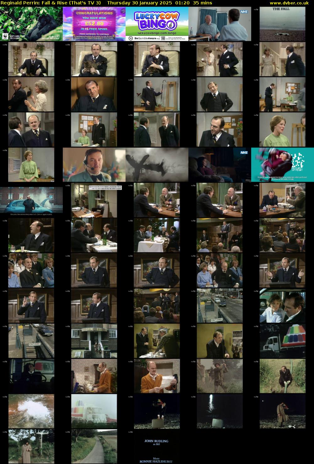 Reginald Perrin: Fall & Rise (That's TV 3) Thursday 30 January 2025 01:20 - 01:55