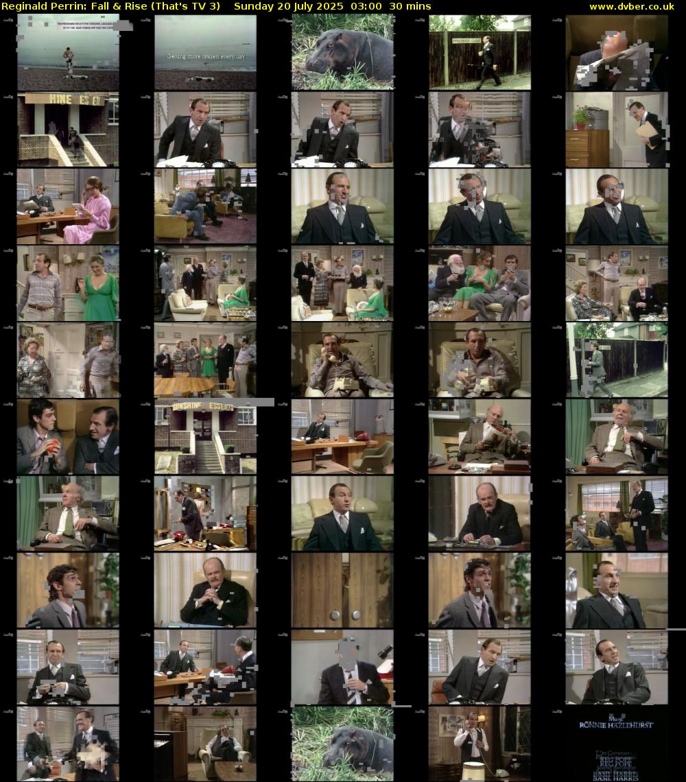 Reginald Perrin: Fall & Rise (That's TV 3) Sunday 20 July 2025 03:00 - 03:30