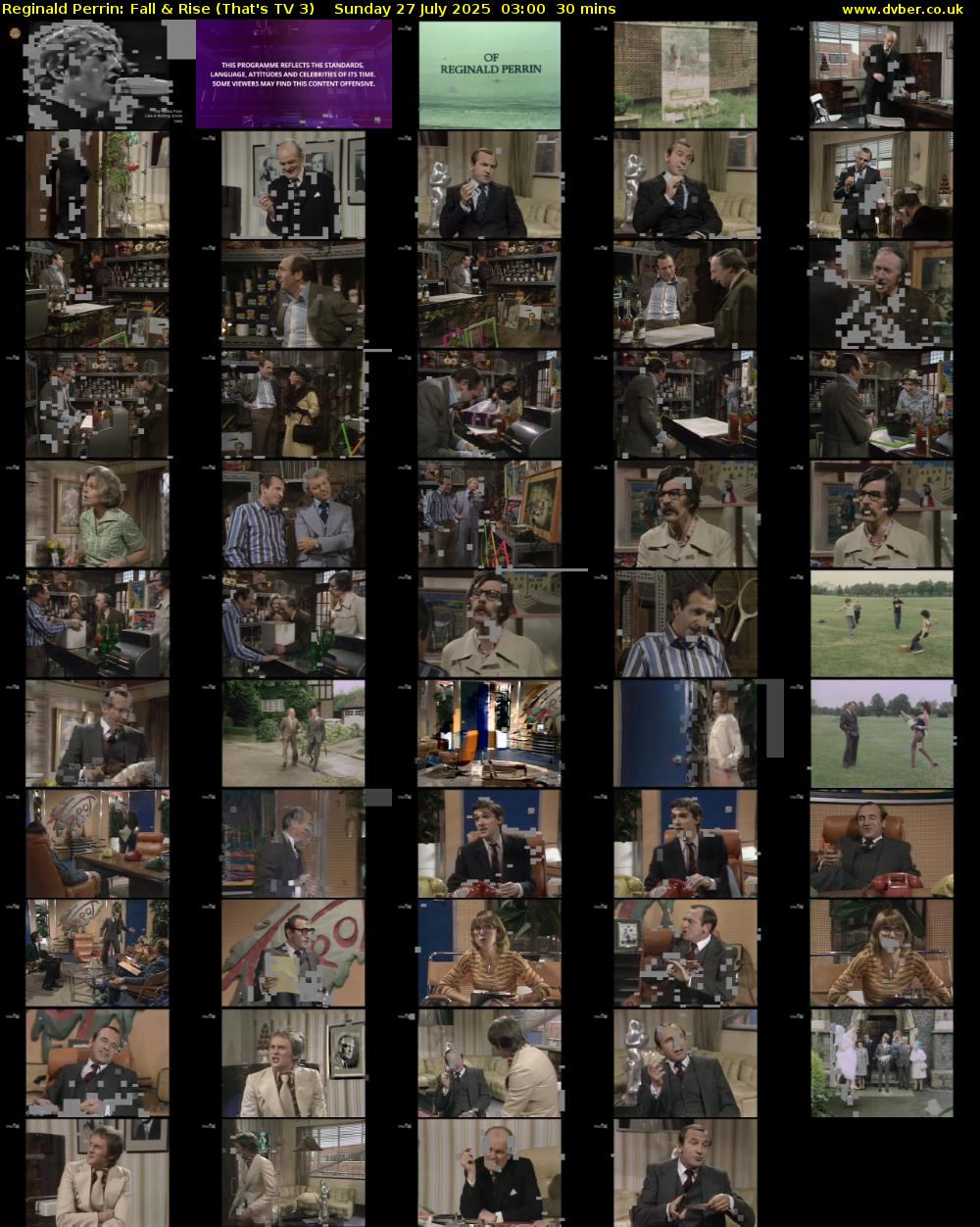 Reginald Perrin: Fall & Rise (That's TV 3) Sunday 27 July 2025 03:00 - 03:30