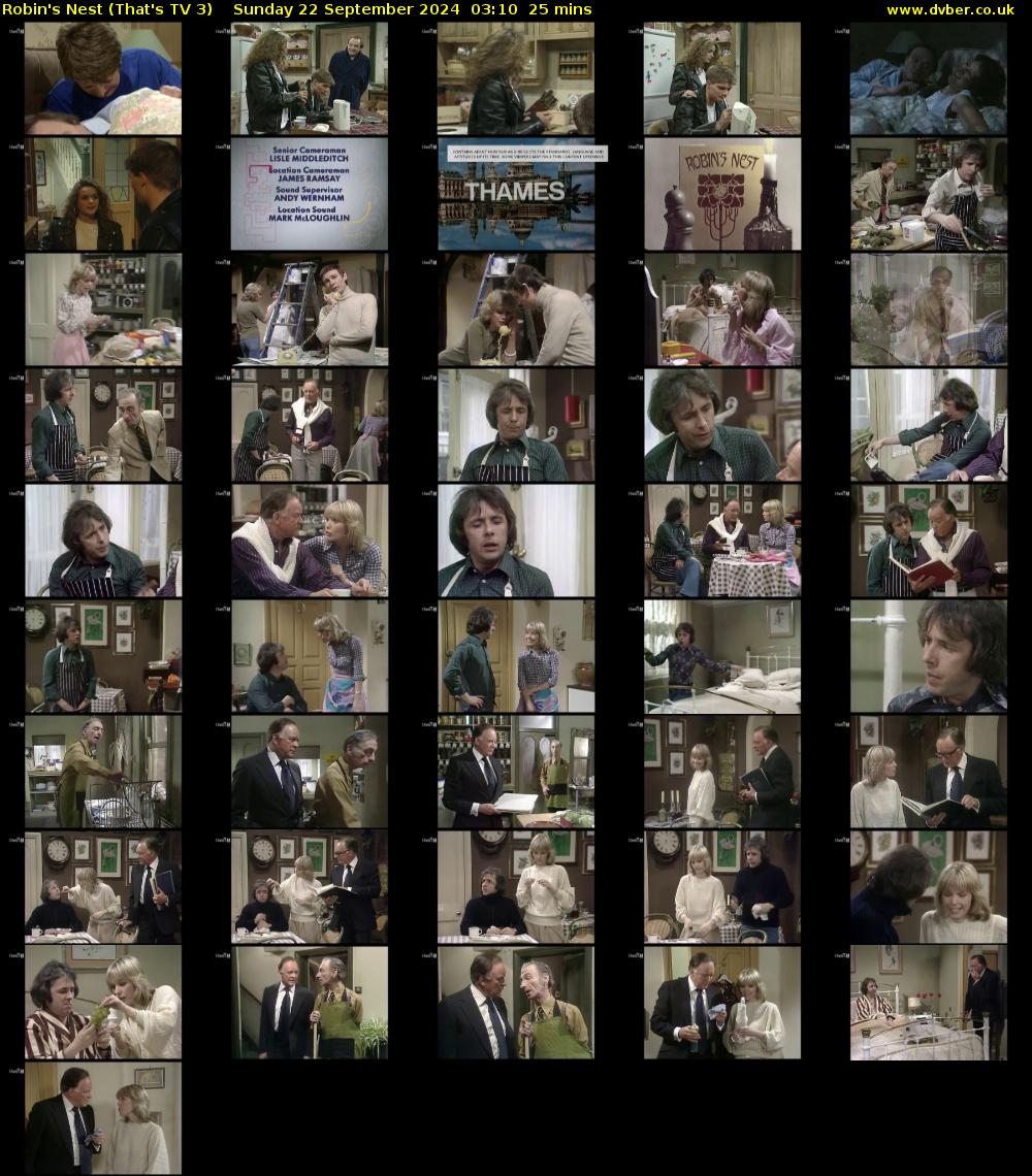 Robin's Nest (That's TV 3) Sunday 22 September 2024 03:10 - 03:35
