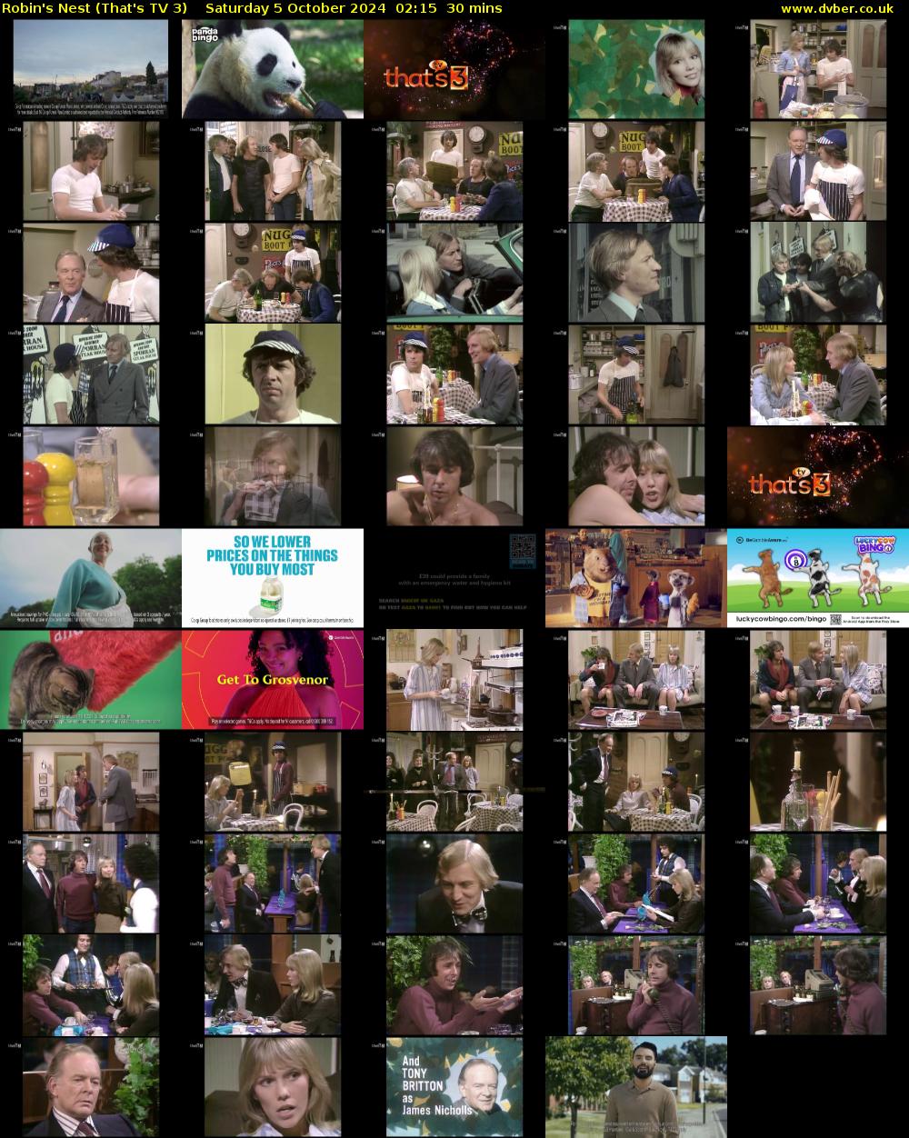 Robin's Nest (That's TV 3) Saturday 5 October 2024 02:15 - 02:45