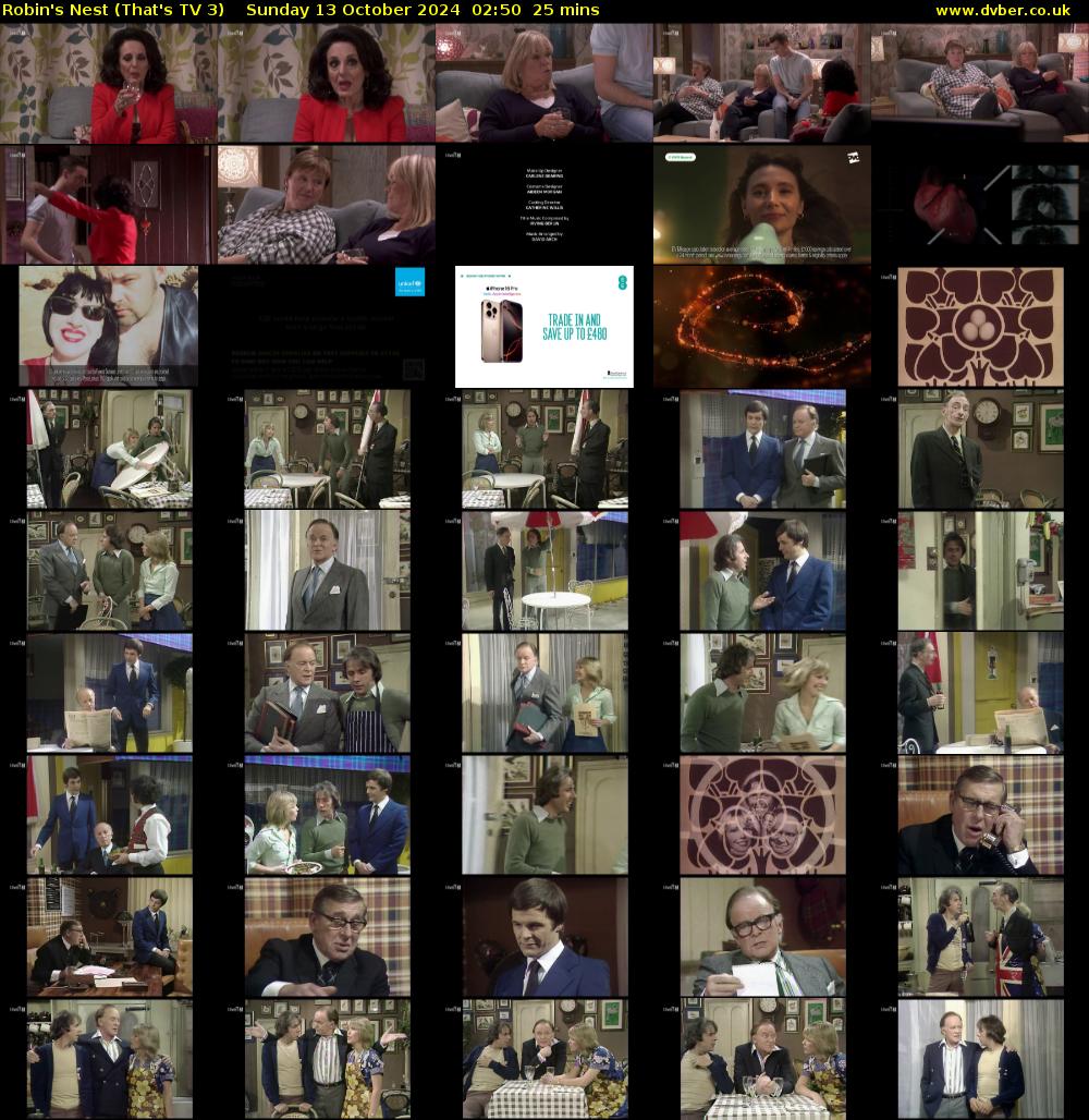 Robin's Nest (That's TV 3) Sunday 13 October 2024 02:50 - 03:15