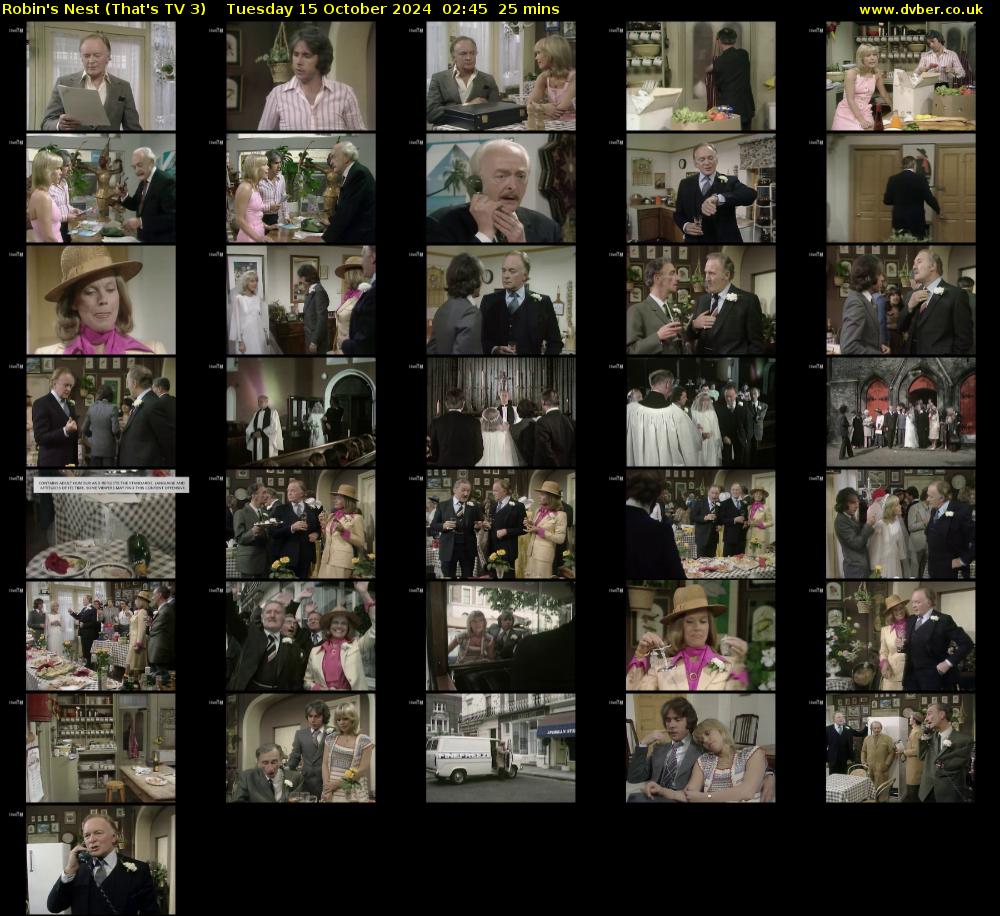 Robin's Nest (That's TV 3) Tuesday 15 October 2024 02:45 - 03:10