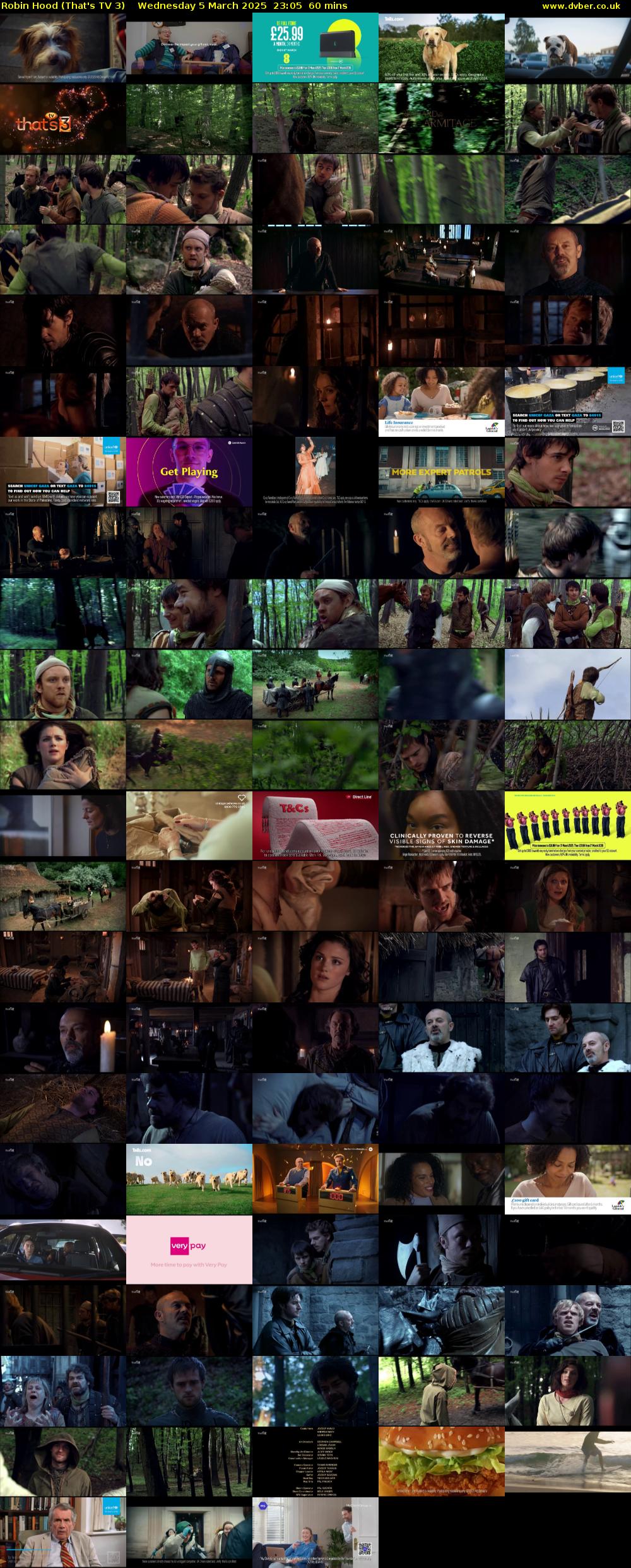 Robin Hood (That's TV 3) Wednesday 5 March 2025 23:05 - 00:05