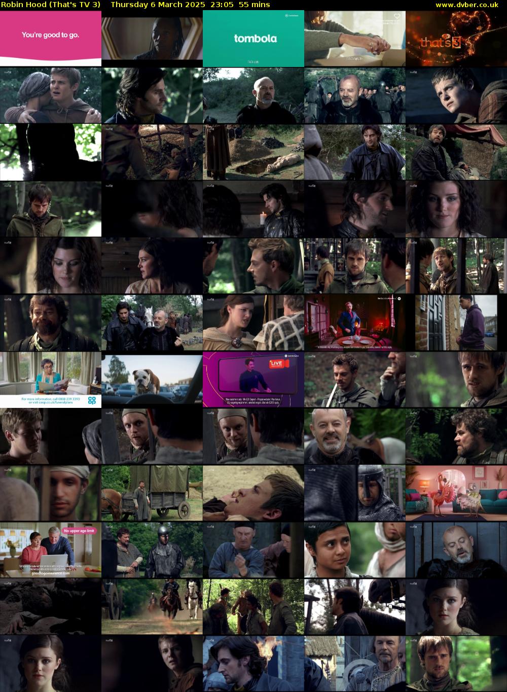 Robin Hood (That's TV 3) Thursday 6 March 2025 23:05 - 00:00