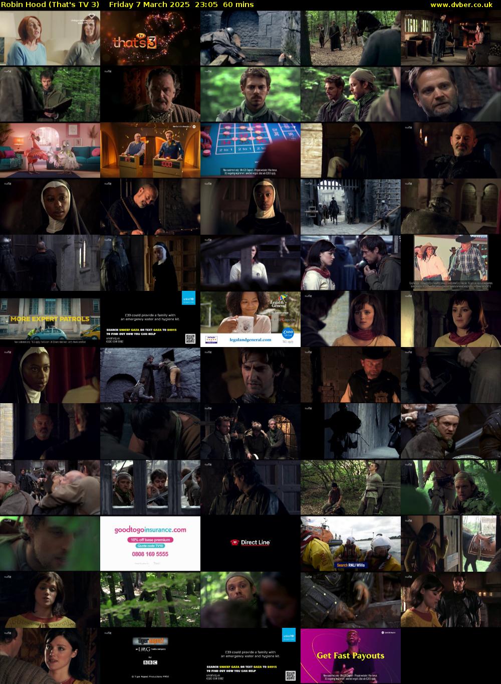 Robin Hood (That's TV 3) Friday 7 March 2025 23:05 - 00:05