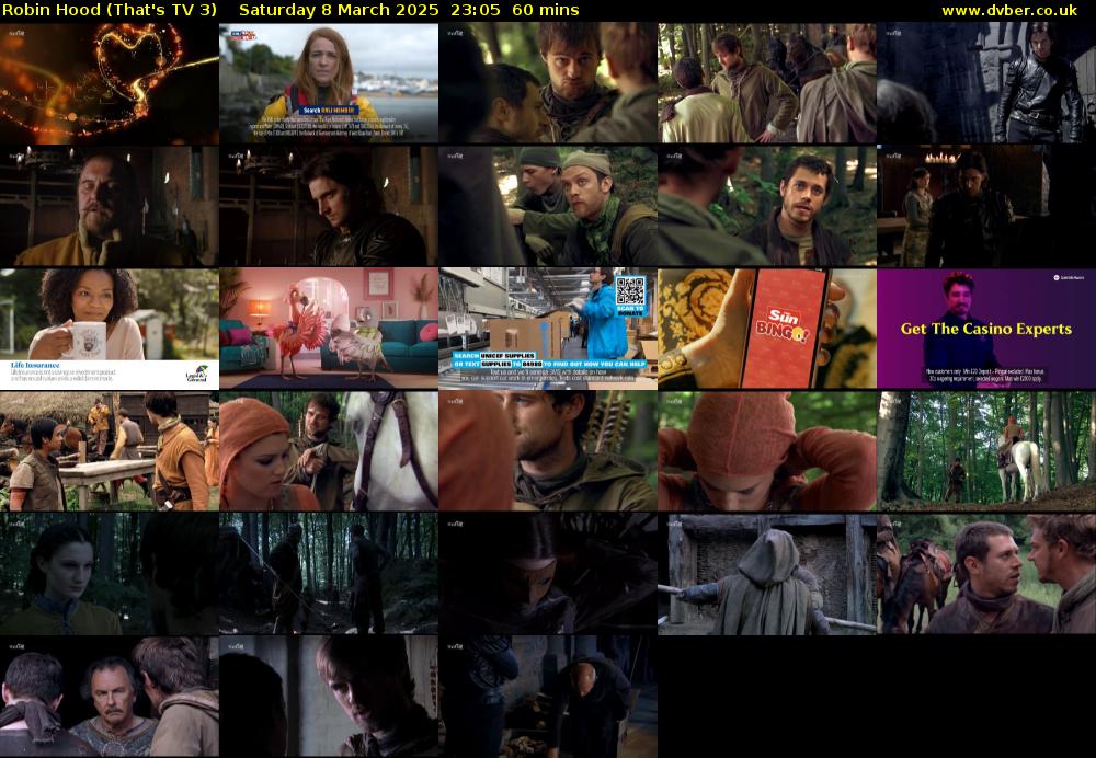 Robin Hood (That's TV 3) Saturday 8 March 2025 23:05 - 00:05